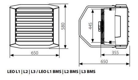 Nagrzewnica wodna FLOWAIR LEO L2 50,4kW+sterownik HMI