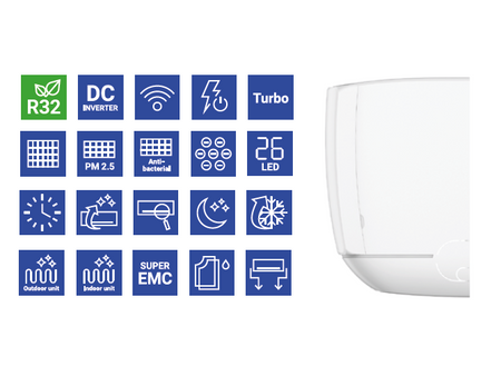 Zestaw multi AUX J-SMART 2,0 kW + 2,5 kW + 3x 3,5 kW