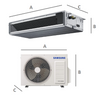 Klimatyzator kanałowy SAMSUNG LSP Slim 2,6kW