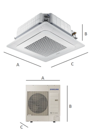 Klimatyzator kasetonowy SAMSUNG STF WIND-FREE 12,0kW 230V