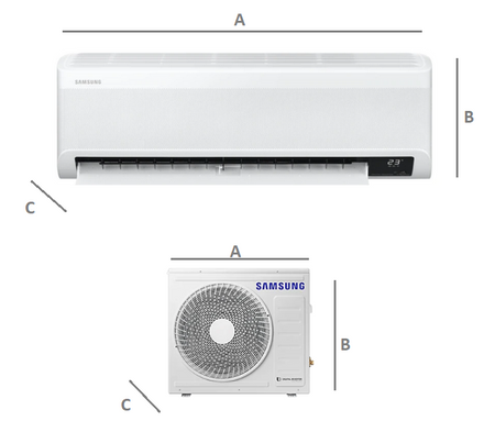 Zestaw multi SAMSUNG Wind-Free Elite 3x 2,5kW