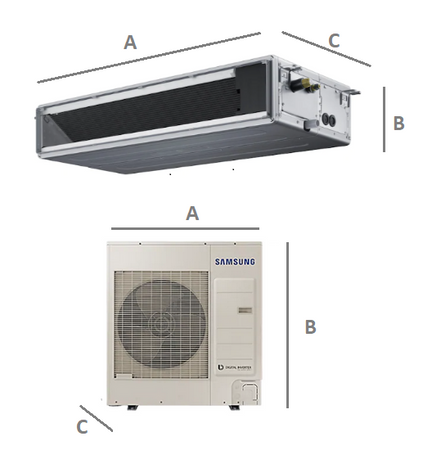 Klimatyzator kanałowy SAMSUNG MSP 10,0kW