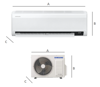 Zestaw multi SAMSUNG Wind-Free Elite 2,5kW + 3,5kW